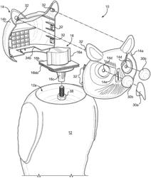 Motorized two-piece head for owl