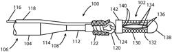 Endovascular detachment system with flexible distal end and heater activated detachment