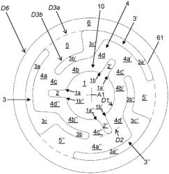 Horological component intended to receive a member driven in it