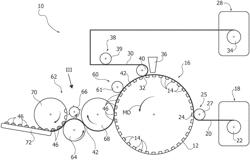 Method for transverse cutting of a water-soluble tape