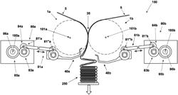 FOLDING, OR INTERFOLDING, UNIT OF A WEB, OR SHEET, OF PAPER IN A PAPER CONVERTING MACHINE