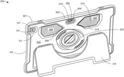 Portable electronic device case with thermal vents