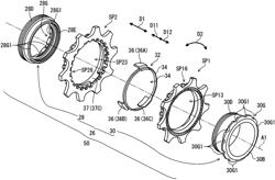 Rear sprocket assembly and lock device