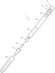 Device and method for detecting an actuation action performable with a medical device