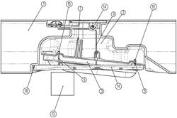 Retractable hull mounting data collecting system