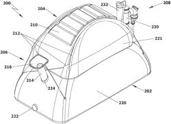 Lightweight appliance with exoskeletal support respective kit-of-parts and method for production of biogas and liquid fertilizer