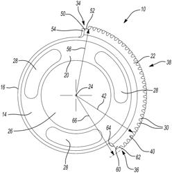 Tooling and method for fabricating helical sector gear and related helical sector gear