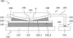 Semiconductor device having a contact clip with a contact region having a convex shape and method for fabricating thereof