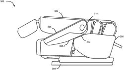 Automotive seat with self-folding armrest