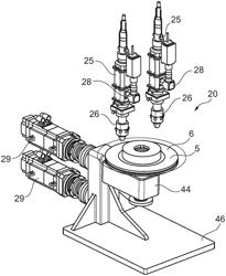 Coating device and method for metal-coating of workpieces