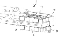 Energy Absorption Device with Pedestrian Protection Function for a Motor Vehicle, and Motor Vehicle Comprising Such an Energy Absorption Device