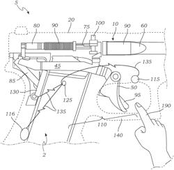 FIREARM FIRING CONTROL SYSTEM AND RED DOT POSITIONING ASSEMBLY