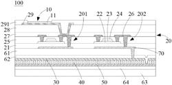 DOUBLE-SIDED DISPLAY PANEL, METHOD OF MANUFACTURING DOUBLE-SIDED DISPLAY PANEL, AND ELECTRONIC EQUIPMENT