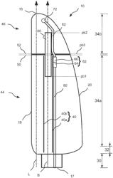 Lightning protection of a section wind turbine blade