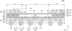 Semiconductor package with stepped redistribution structure exposing mold layer