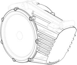 Traction motor case