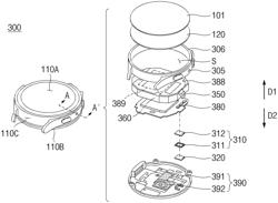 WEARABLE ELECTRONIC DEVICE COMPRISING DAMPING STRUCTURE OF CIRCUIT BOARD