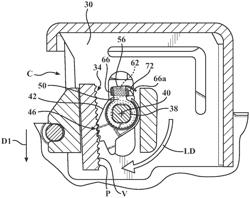 Steering column with dual direction lock