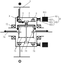 Disconnecting differential and electric drive transmission system having the same