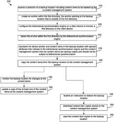 ENABLING COLLABORATION ON AN OBJECT FROM A BACKUP SERVICE THROUGH INTEGRATION WITH AN OBJECT SYNCHRONIZATION SERVICE