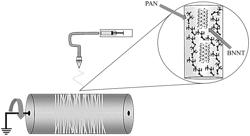 Boron nitride nanotube fabric