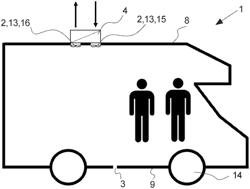 Mobile leisure accommodation vehicle and a method for ventilating a mobile leisure accommodation vehicle