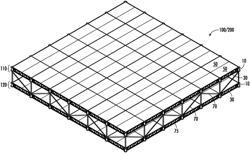 Modular space frame support system, work platform system and methods of erecting the same