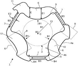 Elastic retaining member for fixing a timepiece component on a support element