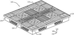 PLASTIC PALLET WITH REMOVABLE ELASTOMER FOOTPADS