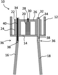 VIBRATION SENSOR WITH AN ALIGNING ELEMENT AND METHOD FOR ALIGNING THE OSCILLATION PROPERTIES OF TWO PRONGS