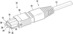 MULTI-FIBER FERRULE WITH TAPERED TRANSITION INTO FERRULE BORE