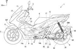 Battery storage device of vehicle