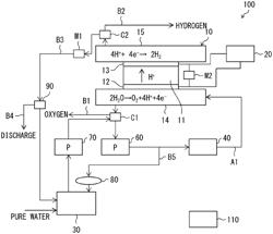 Water electrolysis device performance recovery method and water electrolysis device