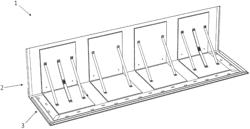 Flood barrier ground sealing arrangement