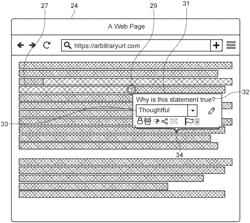 Web browser extension for creating annotations referenceable from external contexts