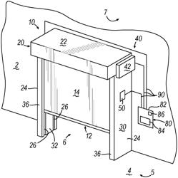 Defrosting roll-up climate controlled door