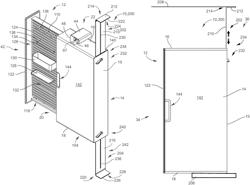 Hanging storage enclosure