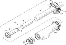 Handlebar grip set