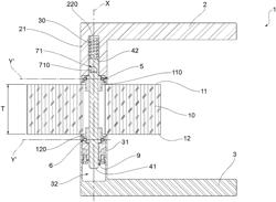 Handle assembly for a door or window having a defined thickness, and a method for installing such handle assembly