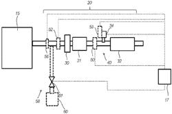 EATS for converting NOx emissions in exhaust gases from an engine