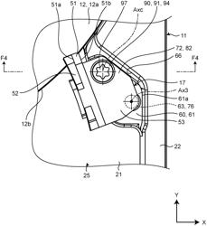 DISK DEVICE WITH POSITIONED RAMP