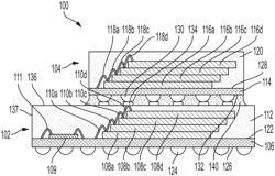 Semiconductor device package with exposed bond wires