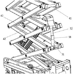 SCISSORS LIFTING EQUIPMENT WITH HYDRAULIC BUFFER FOR MAINTENANCE AND CONTROL METHOD THEREOF