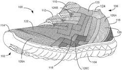 Nonwoven textile for footwear with entangled folded edge