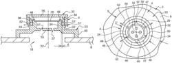 Ventilation device equipped with a membrane for a vehicle liquid tank