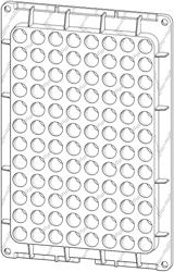 Tray for pipetting tips