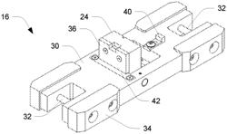 ROLLER-AND-RAIL CARGO HANDLING SYSTEM WITH PALLET-MOVING TROLLEY