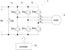 POWER CONVERSION CIRCUIT FOR DRIVING MOTOR AND CONTROL METHOD THEREOF