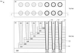 SELF-ALIGNED PATTERNING OF PLATE LINES IN THREE-DIMENSIONAL FERROELECTRIC CAPACITORS