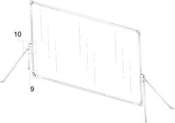 Multipurpose foldable projection screen with stand